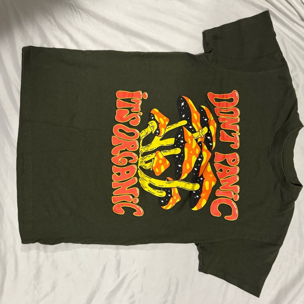 Graphic Tee - Black with Orange and Yellow Accents